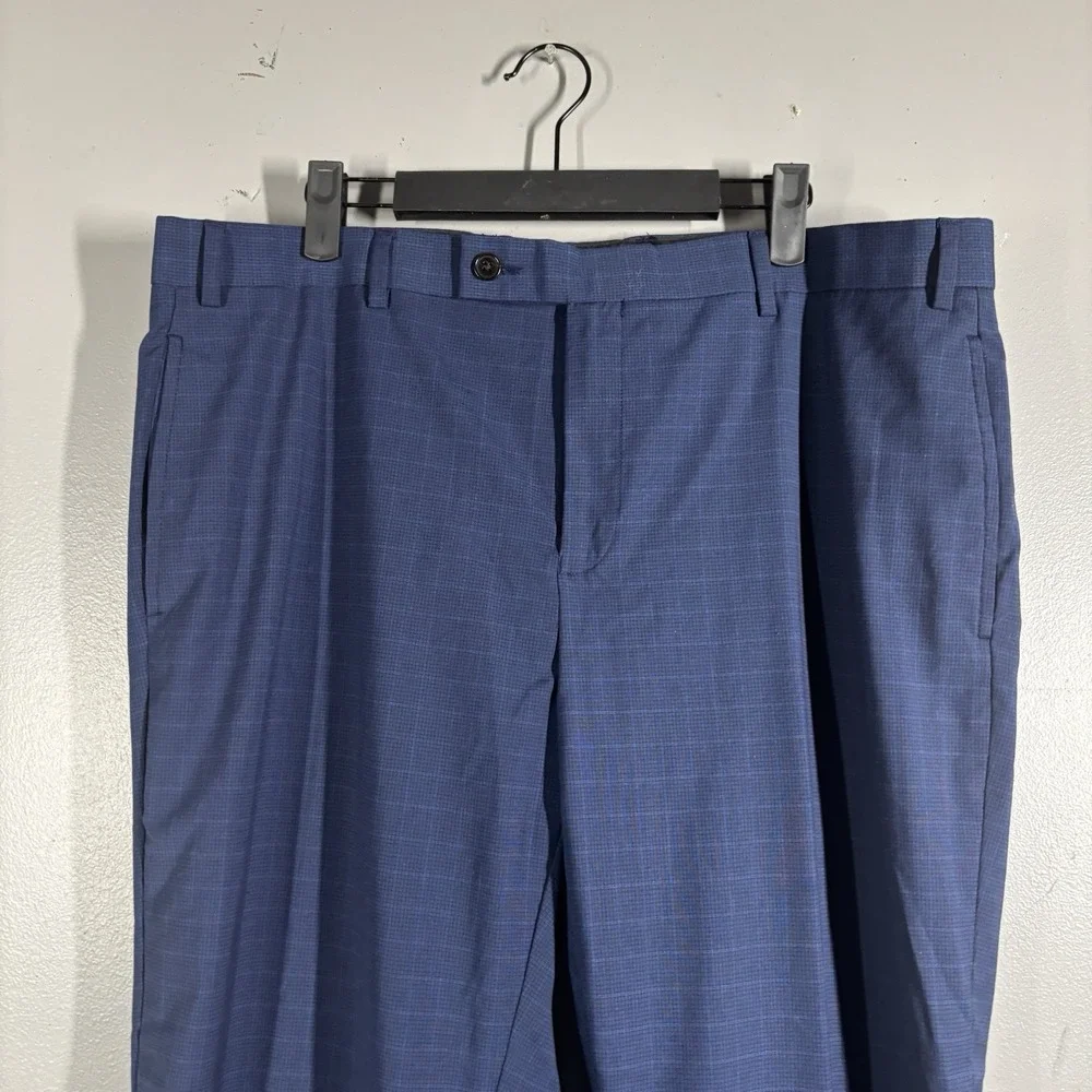 Polo Ralph Lauren Pants Men 38 x 30 Blue Flat Front Dressy Preppy Trousers
